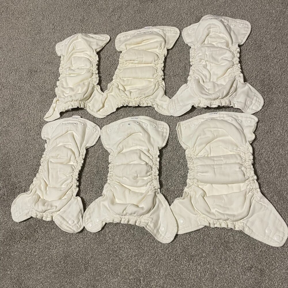 6 Esembly Cloth Diapers Inner Size 2 EUC